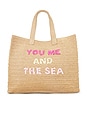 view 1 of 4 You Me And The Sea Tote in Sand Fuchsia & Petal
