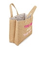 view 4 of 4 You Me And The Sea Tote in Sand Fuchsia & Petal