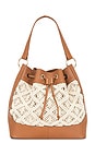 view 2 of 5 Lotus Drawstring in Cream & Tan