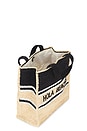 view 4 of 4 Hola Beaches Boxy Tote in Natural, Black, & White