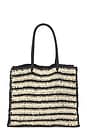 view 1 of 4 Torino Tote in Natural & Black