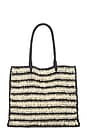 view 2 of 4 Torino Tote in Natural & Black