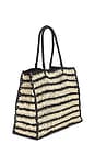 view 3 of 4 Torino Tote in Natural & Black