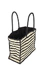 view 4 of 4 Torino Tote in Natural & Black