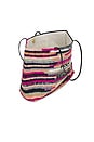 view 4 of 4 Hola Beaches Beach Tote in Black & Mint Rainbow