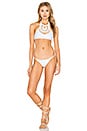 view 4 of 4 Crochet Halter Bikini Top in White