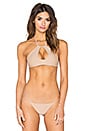 view 1 of 4 Key Hole Bikini Top in Sand