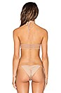 view 3 of 4 Key Hole Bikini Top in Sand