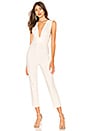 view 1 of 3 Gloria Deep V Jumpsuit in White