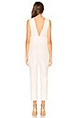 view 3 of 3 Gloria Deep V Jumpsuit in White