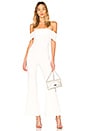 view 1 of 3 Aubrey Off Shoulder Jumpsuit in White