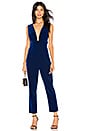 view 1 of 3 Gloria Deep V Velvet Jumpsuit in Royal Blue