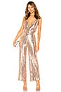 view 1 of 4 Brandy Wide Leg Jumpsuit in Rose Gold