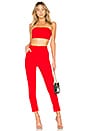 view 1 of 3 Remy Bandeau Pant Set in Red