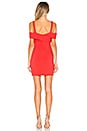 view 3 of 3 Evie Cold Shoulder Mini Dress in Coral