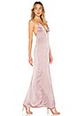 view 2 of 3 Kamari Satin Maxi in Mauve