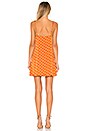 view 3 of 3 Tiara Tie Front Dress in Rust Polka Dot