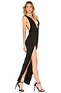 view 2 of 3 Erika Deep V Jersey Maxi in Black