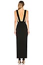 view 3 of 3 Erika Deep V Jersey Maxi in Black