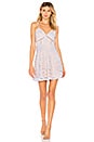 view 1 of 3 Maci Lace Skater Dress in Light Blue