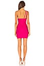 view 3 of 3 Krystal Asymmetrical Bandage Dress in Hot Pink