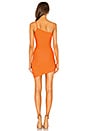 view 3 of 3 Rumer Asymmetrical Mini Dress in Citrus Orange