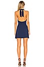 view 3 of 3 Ember Halter Fit & Flare Dress in Navy Blue