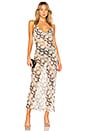 view 1 of 3 Dina Draped Maxi Dress in Snake