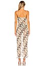 view 3 of 3 Dina Draped Maxi Dress in Snake