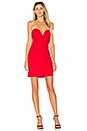 view 1 of 3 Alessia Sweetheart Bodycon Mini Dress in Cherry