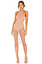 view 1 of 4 Madyson Mesh Halter Dress in Rose Gold