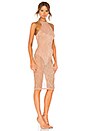 view 2 of 4 Madyson Mesh Halter Dress in Rose Gold