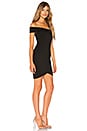 view 2 of 3 Fallon Asymmetrical Mini Dress in Black