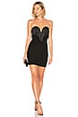 view 1 of 3 Sasha Strapless Fringe Dress in Black