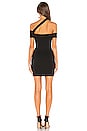 view 3 of 3 Linda Asymmetric Bodycon Dress in Black