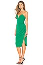 view 2 of 3 Christian Strapless Midi Dress in Emerald