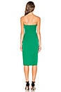 view 3 of 3 Christian Strapless Midi Dress in Emerald