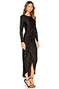 view 2 of 3 Sarah Ruched Maxi Dress in Black