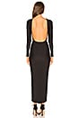 view 3 of 3 Sarah Ruched Maxi Dress in Black