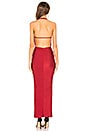 view 3 of 4 Kyra Halter Maxi Dress in Red