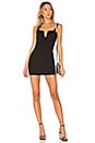 view 1 of 3 Cici Square Neck Mini Dress in Black