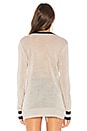 view 3 of 4 Bobbie V Neck Sweater in Light Grey Multi