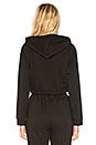 view 3 of 4 Alyson Cropped Hoodie Sweatshirt in Black