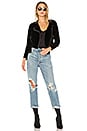 view 4 of 4 CHAQUETA MOTO MALAYA in Black