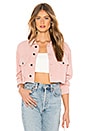 view 1 of 4 Markie Cropped Jacket in Blush Pink
