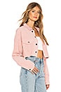 view 2 of 4 Markie Cropped Jacket in Blush Pink