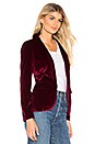 view 2 of 4 Miram Velvet Blazer in Wine