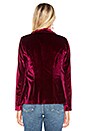view 3 of 4 Miram Velvet Blazer in Wine