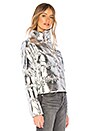 view 2 of 4 Stella Metallic Puffer Jacket in Silver