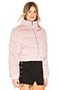 view 2 of 4 Adalynn Zip Up Puffer in blush